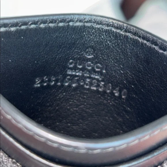 Gray denim Gucci 5 slot card holder - Picture 3 of 3